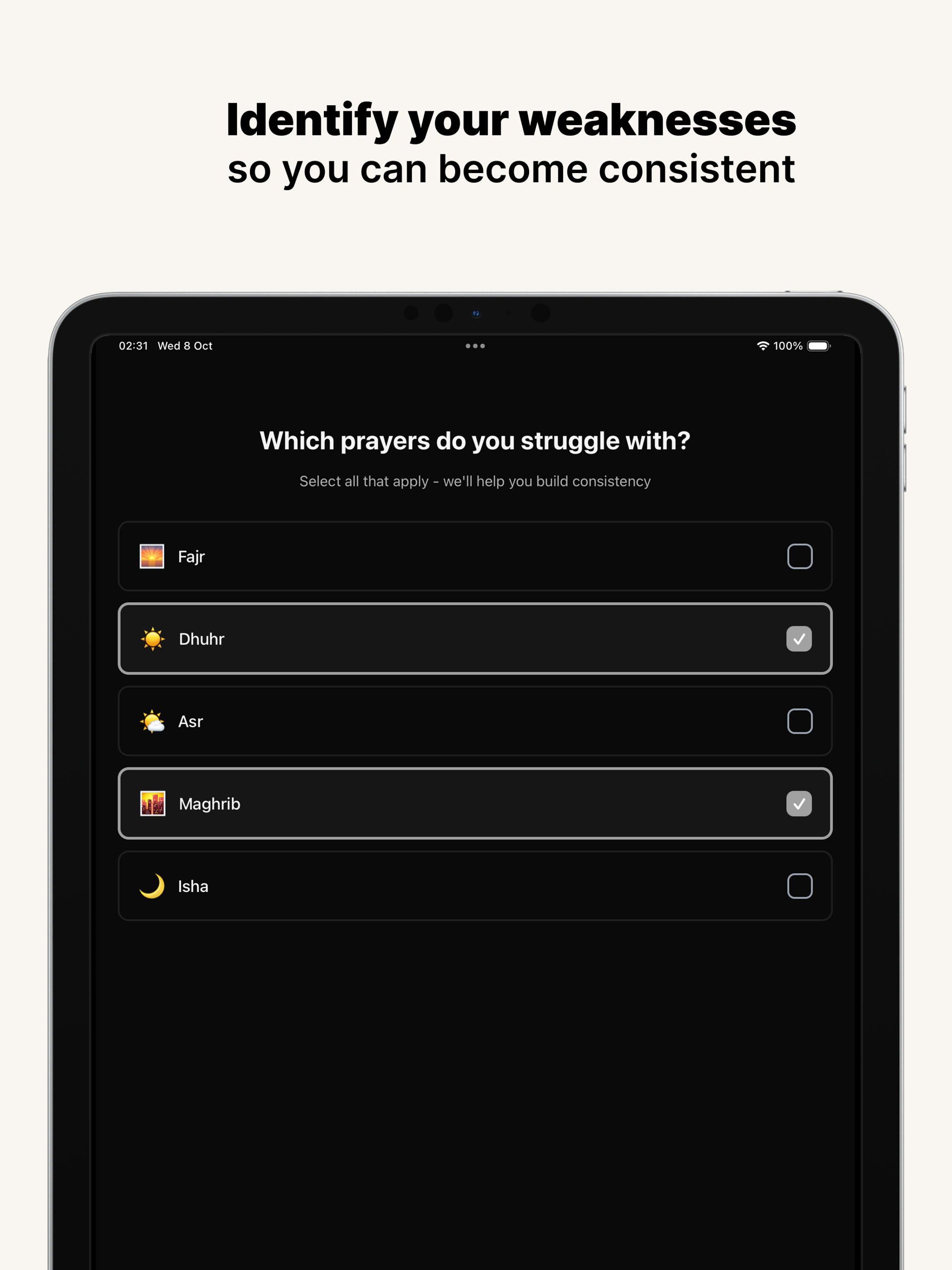 Taiba iPad Screenshot 2